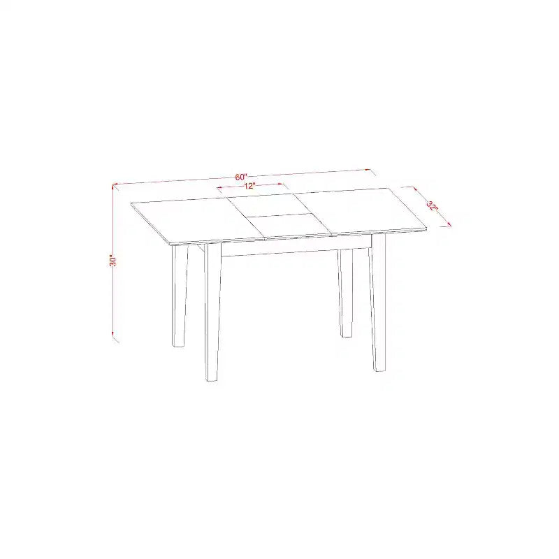 Set da pranzo in legno marrone e similpelle, tavolo rettangolare, 6 posti, 7 pezzi