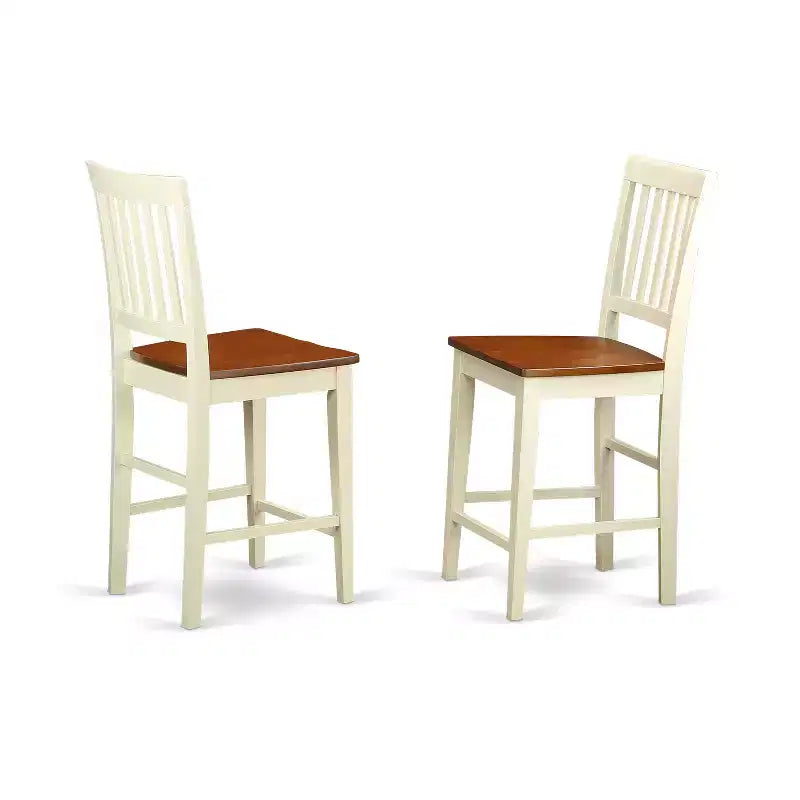 Set da pranzo da 3 pezzi altezza bancone latticello e ciliegio per 2 persone