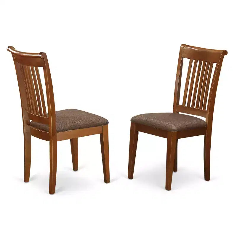 Set da pranzo rotondo a 8 posti in legno marrone e similpelle, 9 pezzi
