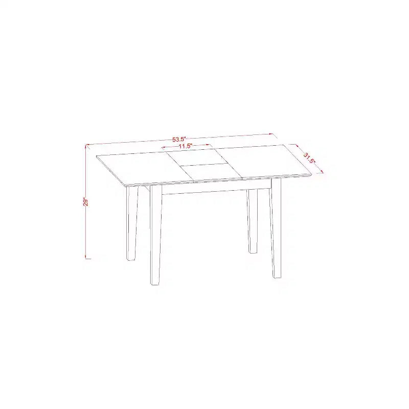 Set da pranzo rettangolare in mogano 7 pezzi, 6 posti