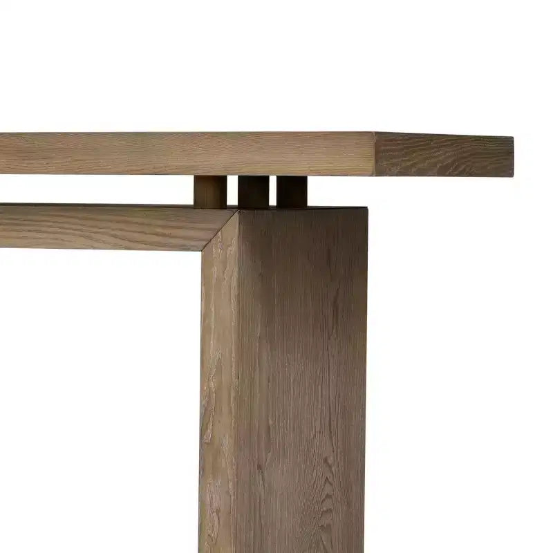 Console con piano sospeso nero/naturale, impiallacciatura in frassino sottile, 1 pezzo