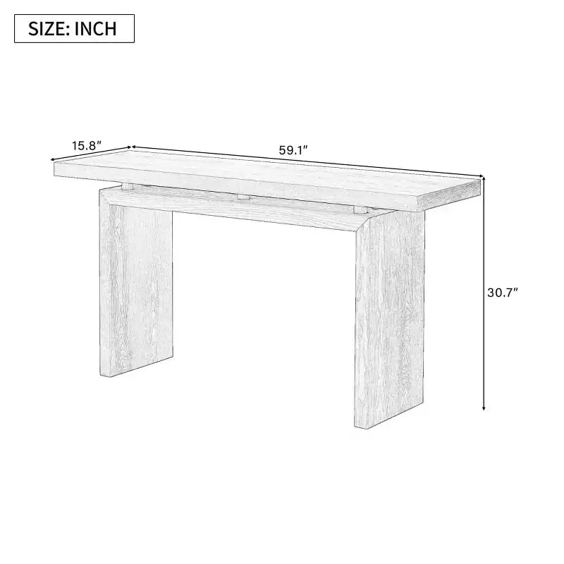 Console con piano sospeso nero/naturale, impiallacciatura in frassino sottile, 1 pezzo